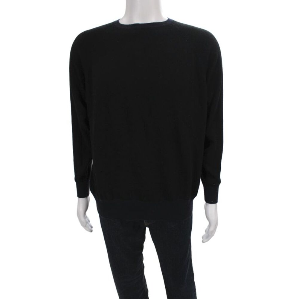 Demylee Womens 100% Cashmere Crewneck Pullover Sweater Black Size S